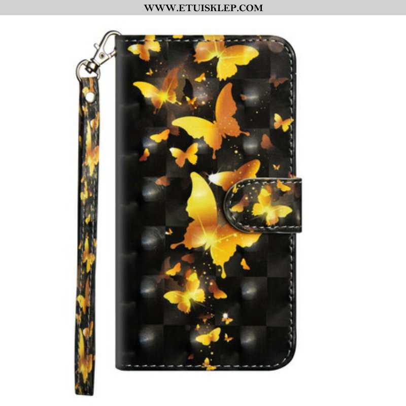 Obudowa Etui Na Telefon do Samsung Galaxy A42 5G Żółte Motyle